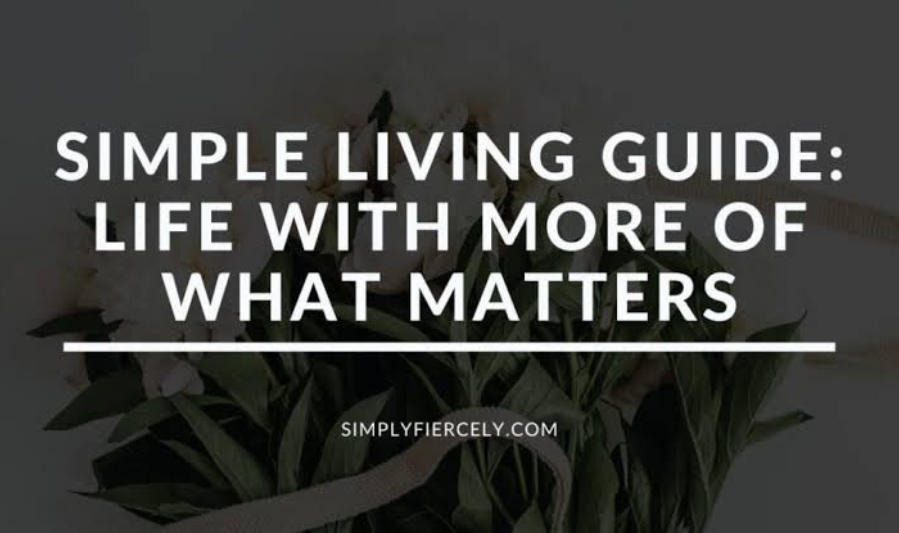 Concept of Simple Living